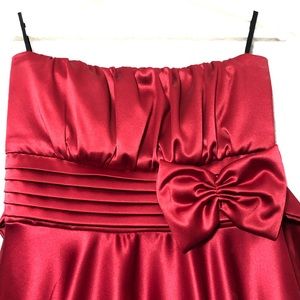 A Short Red Bridesmaid Dress/Any Other Occasion